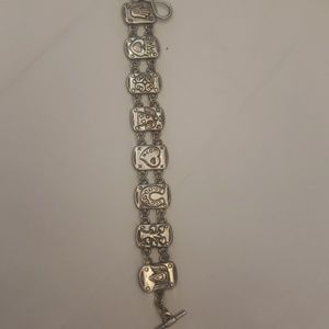 Silver reversible bracelet